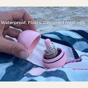Estuche para anillos de natación – Soporte acolchado e impermeable para anillos / Estuche para playa y piscina