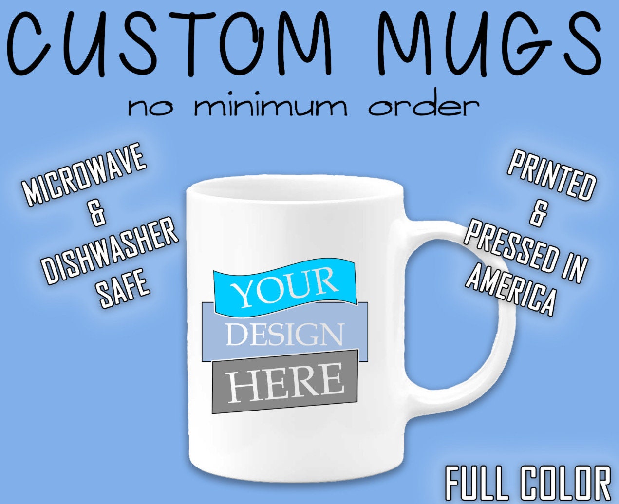 Custom Coffee Mugs Personalized, Personalized Photo Mug w/Picture, Text,  Name, Company Logo, Make Yo…See more Custom Coffee Mugs Personalized