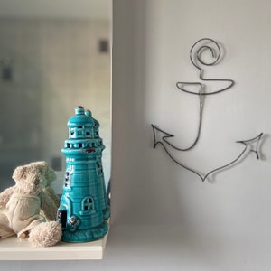 Wire Anchor | Nautical Wire Decor | Wire Nautical Bathroom Decor | Anchor | Sea Love
