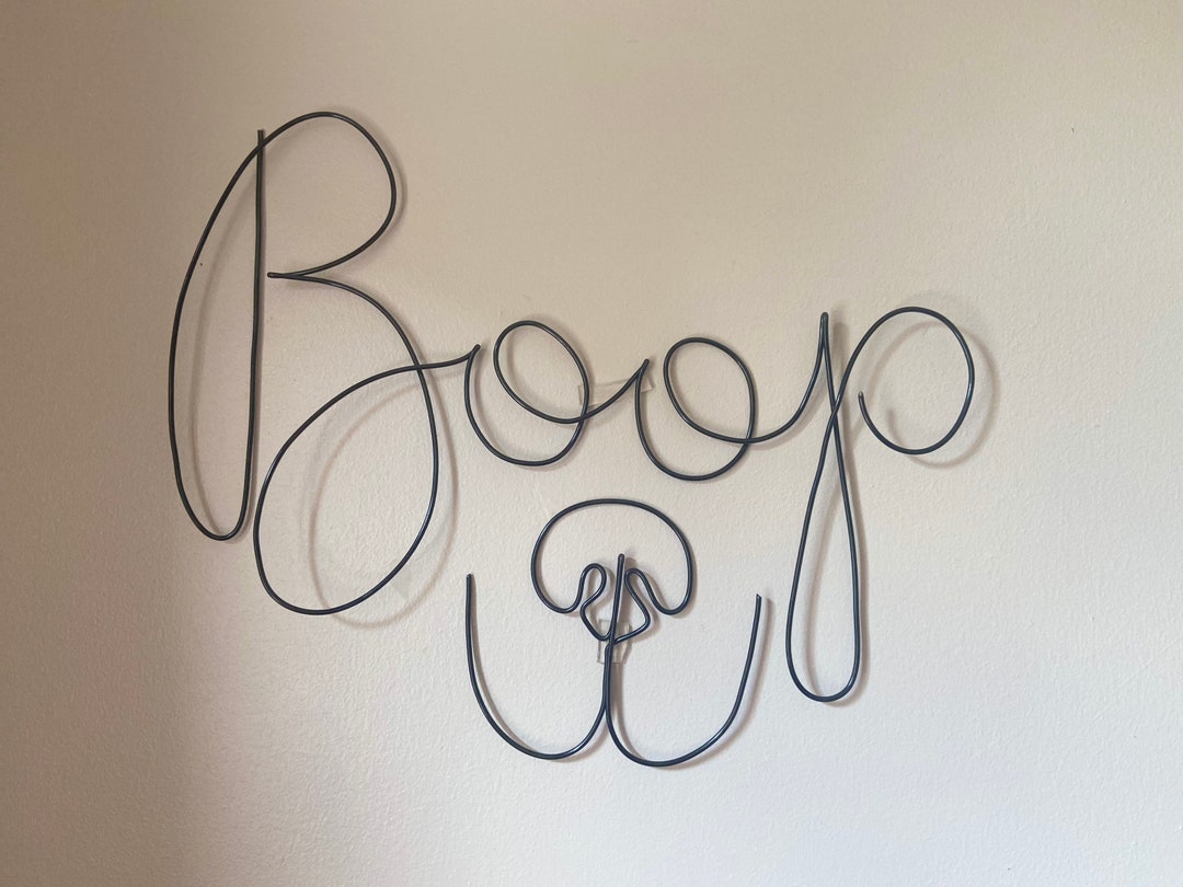Boop Wire Sign, Boop My Nose Wire Sign, Dog Lovers Gifts, Home Decor - Etsy