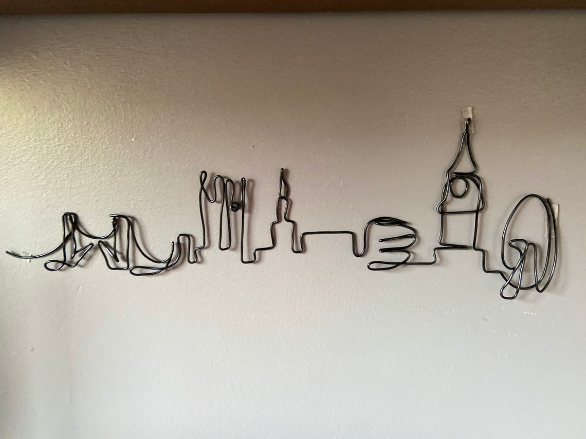 Wire Art London Skyline Wire Office Decor London Wire | Etsy