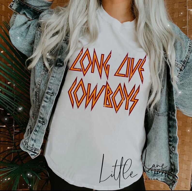 Tshirt Western Style ArrowHead Unisex Clothing Graphic Tees Punchy Long Live Cowboys Graphic Tee Western Fashion