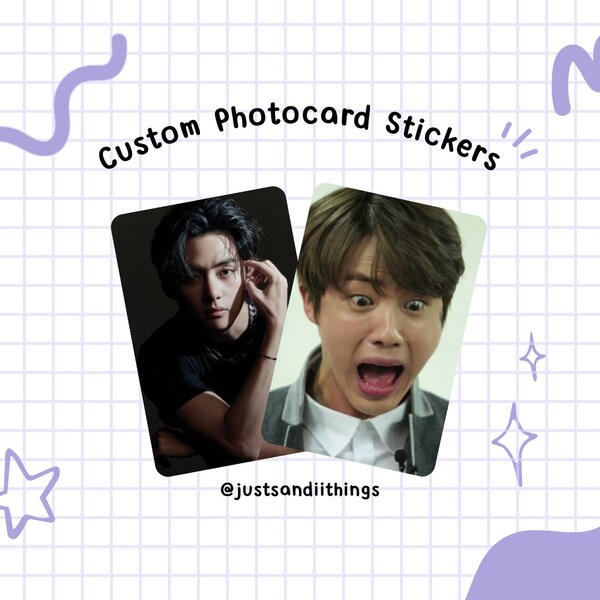 Custom Photocard Stickers