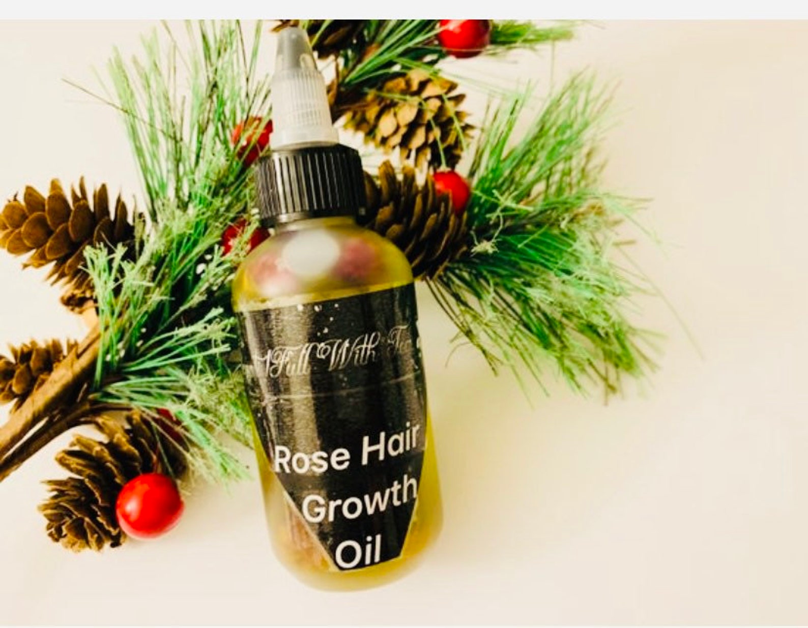 Ayurvedic Oil Rose Hair Growth Oil promotes a healthy scalp Etsy