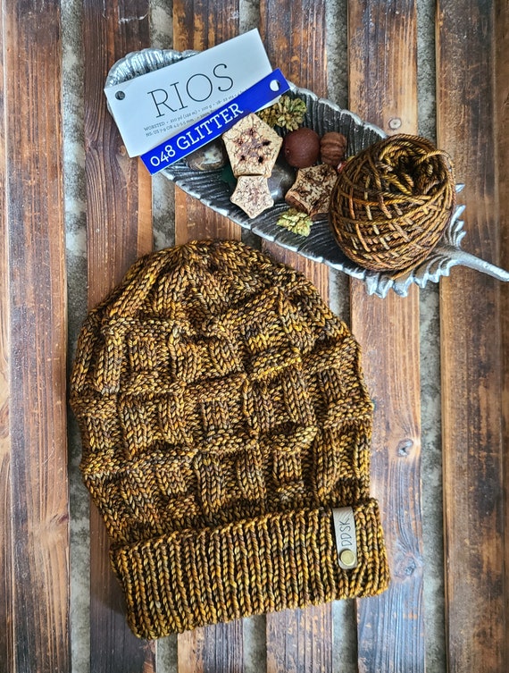 Mens Merino Wool Winter Hat Boxes Upon Boxes Beanie Handknit