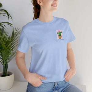 Blüte wo du gepflanzt bist Unisex Jersey 100% Baumwolle Kurzarm T-Shirt, Pflanzen-Liebhaber-T-Shirt, Geschenk für sie