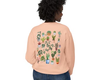 Plant Lover Unisex Lightweight Crewneck Sweatshirt