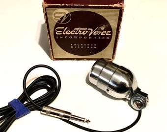 Micrófono dinámico tipo bala Electro-Voice modelo 630, estilo vintage de los años 50, fabricado a medida.