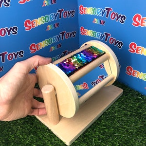 Sensory Spinning Musical Mirror Drum