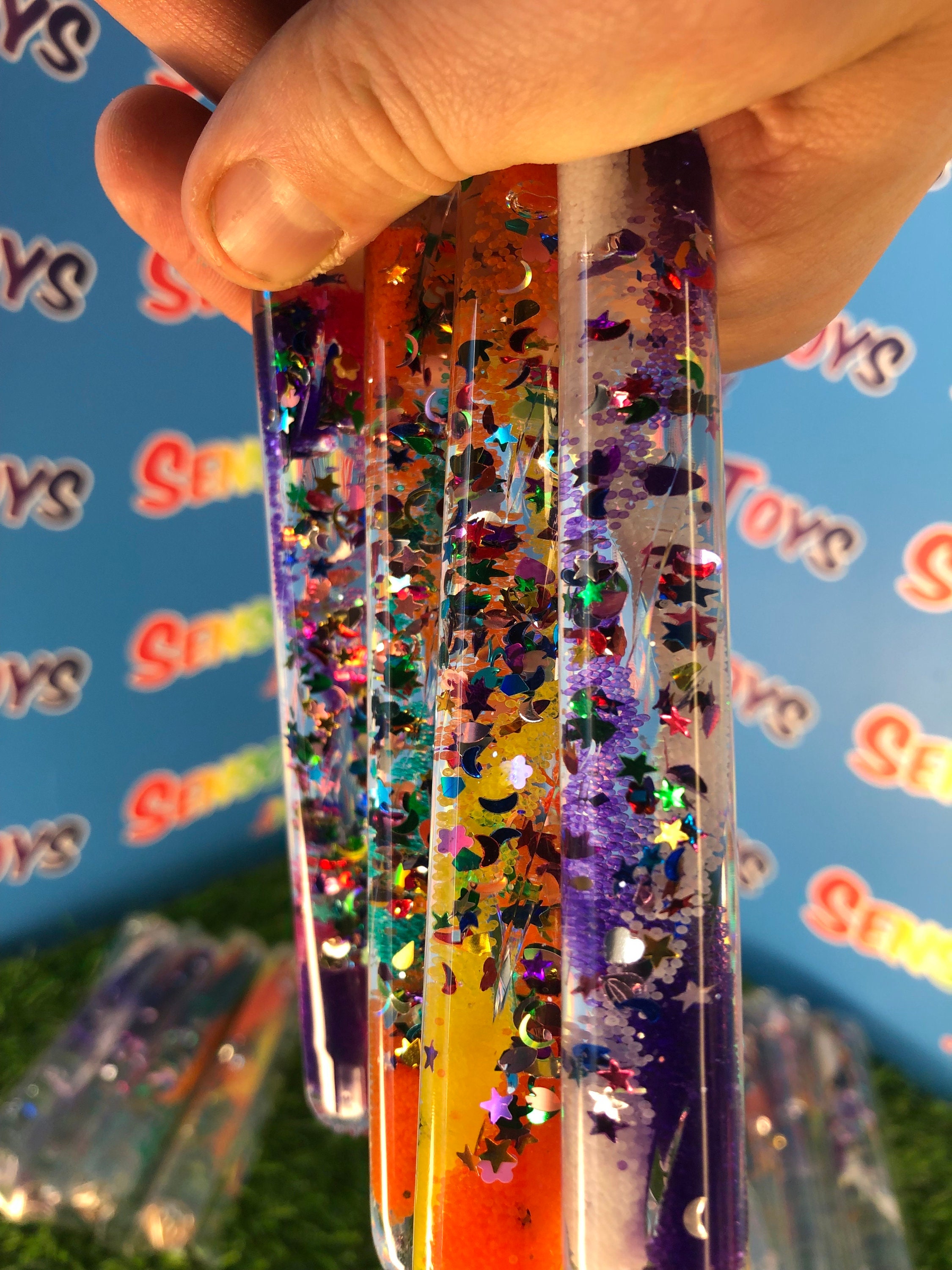 Mini Sensory Motion Glitter Wand - Etsy