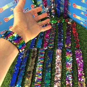 Sensory Sequin Snap On Bracelet