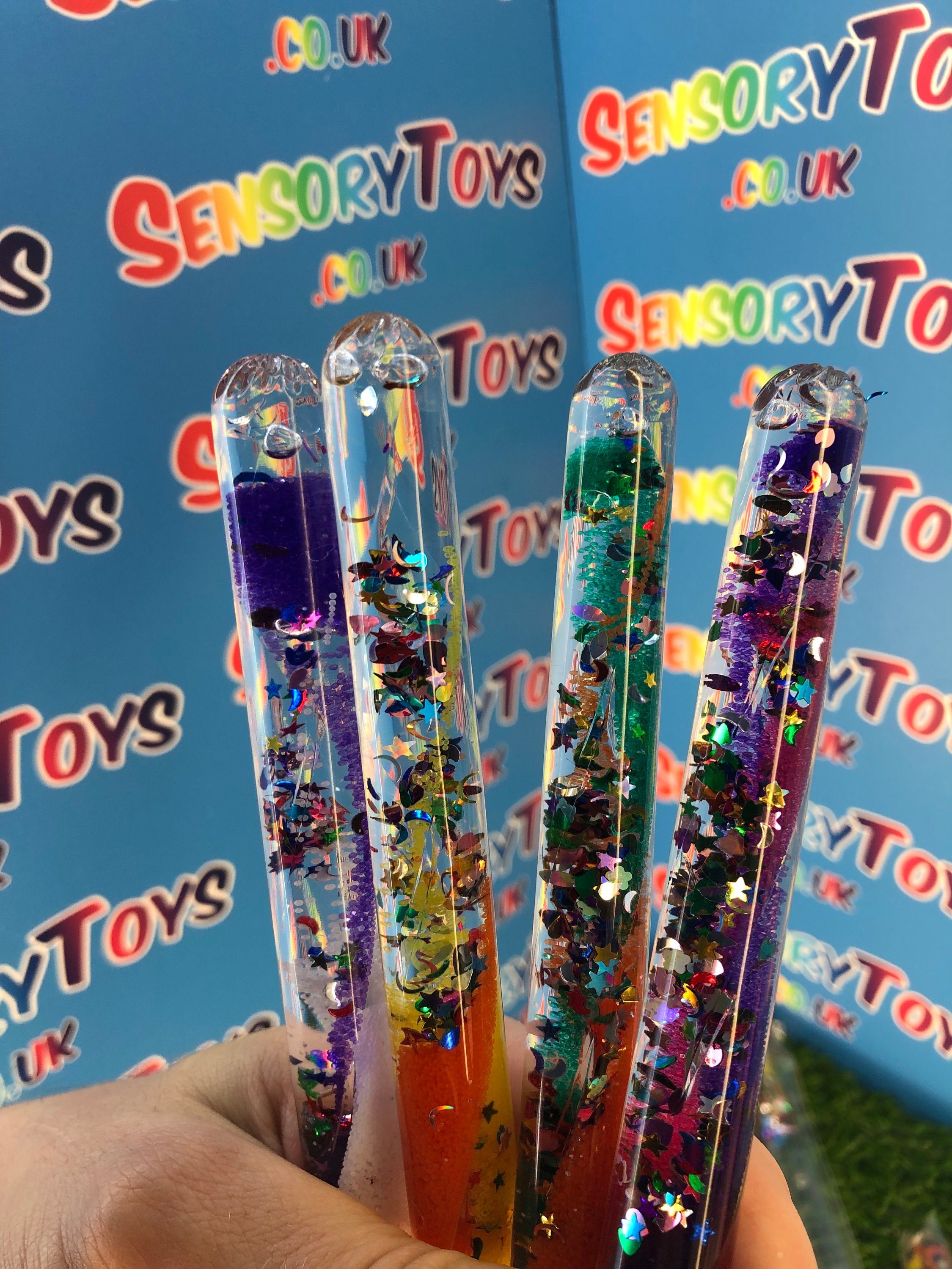 Mini Sensory Motion Glitter Wand - Etsy Mini Sensory Motion Glitter Wand - Etsy