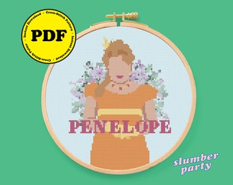 BRIDGERTON - Penelope Featherington Cross Stitch Pattern Chart
