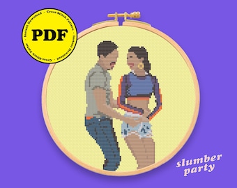 IN THE HEIGHTS - Usnavi and Vanessa Cross Stitch Pattern