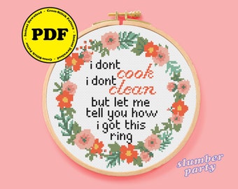 Cardi B WAP Cross Stitch Pattern – Funny Embroidery (PDF Pattern)