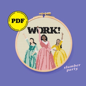 HAMILTON - Schuyler Sisters Work Cross Stitch Pattern