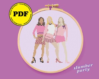 MEAN GIRLS - The Plastics diy Cross Stitch Pattern PDF Download
