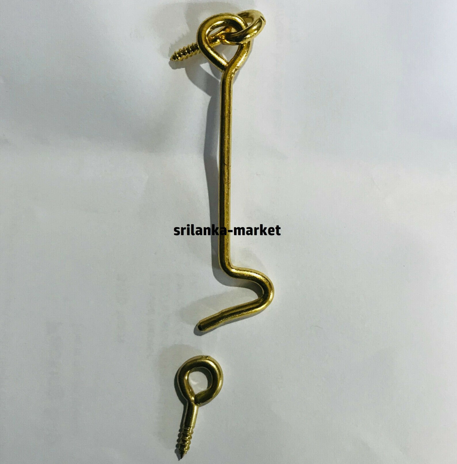 Vintage Solid Brass hook and eye Latch Door lock Bathrooms Etsy