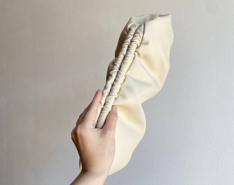 Ivory cloud clutch bag | +25 colors | Evening bag | Handmade ecoleather bag| Dumping clutch | Wedding Clutch