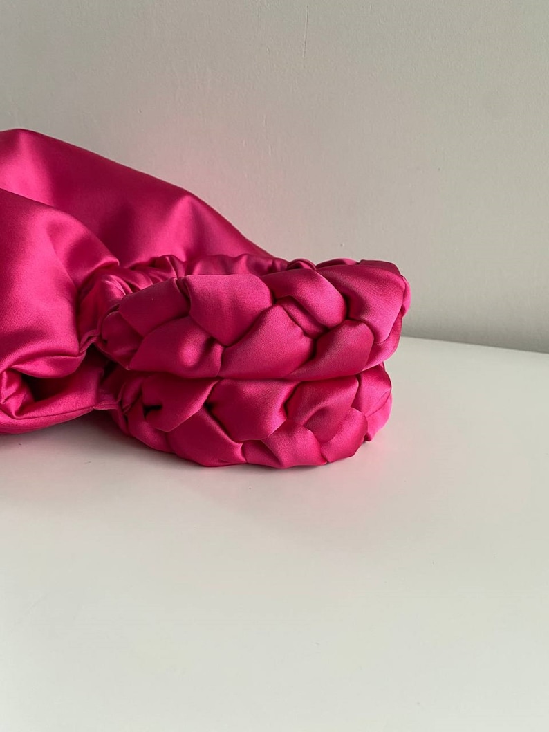 Pink satin bag Small bag for event bag with round handles Bag for wedding day Gift for her evening bag 25 colors image 5