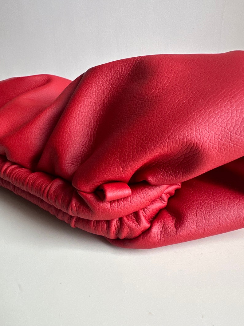 Red cloud clutch bag 25 colors evening designer woman clutch Handmade clutch for event Detachable Strap for Clutch Bag Use image 4