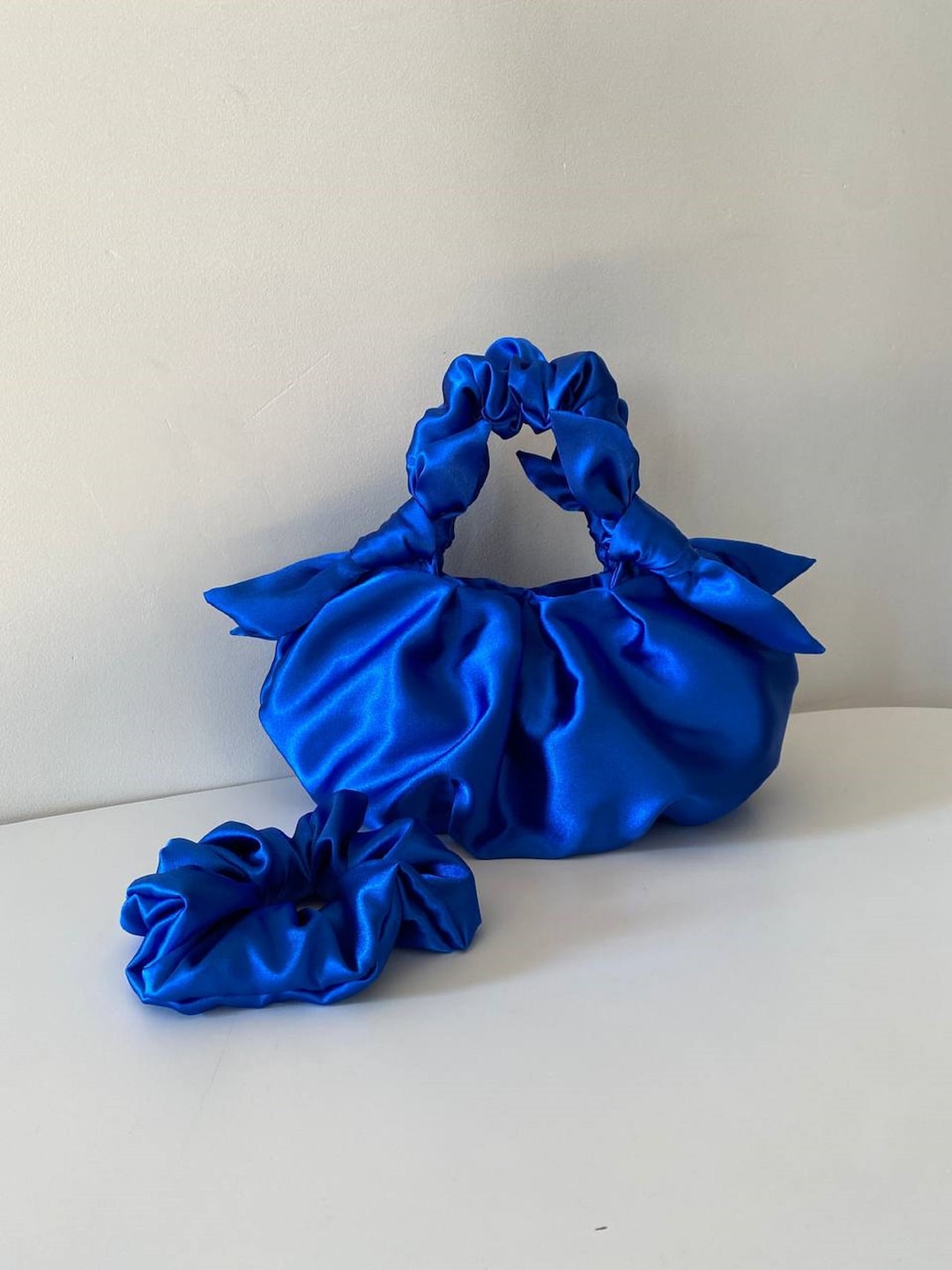 Satin Small Bag With Knots Stylish Bag With Knots furoshiki - Etsy