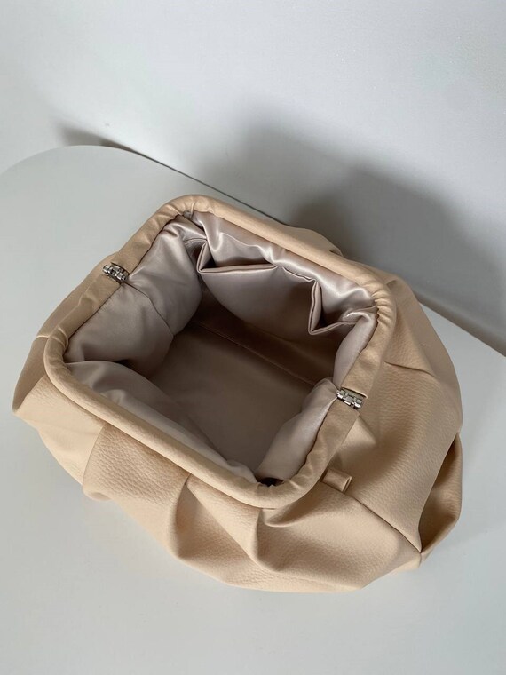 Clutch-Geldbörse Mit Farbblock Design - Häkeltasche Mit Kiss-Lock, Bunte Streifen