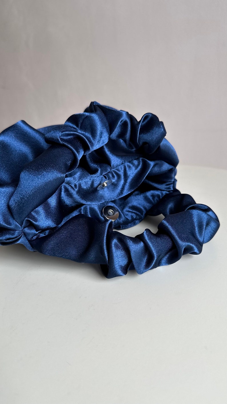 Scrunchie satin small evening bag 25 colors 3 sizes bag for wedding Small cute woman handbag stylish purse gift idea for woman image 5