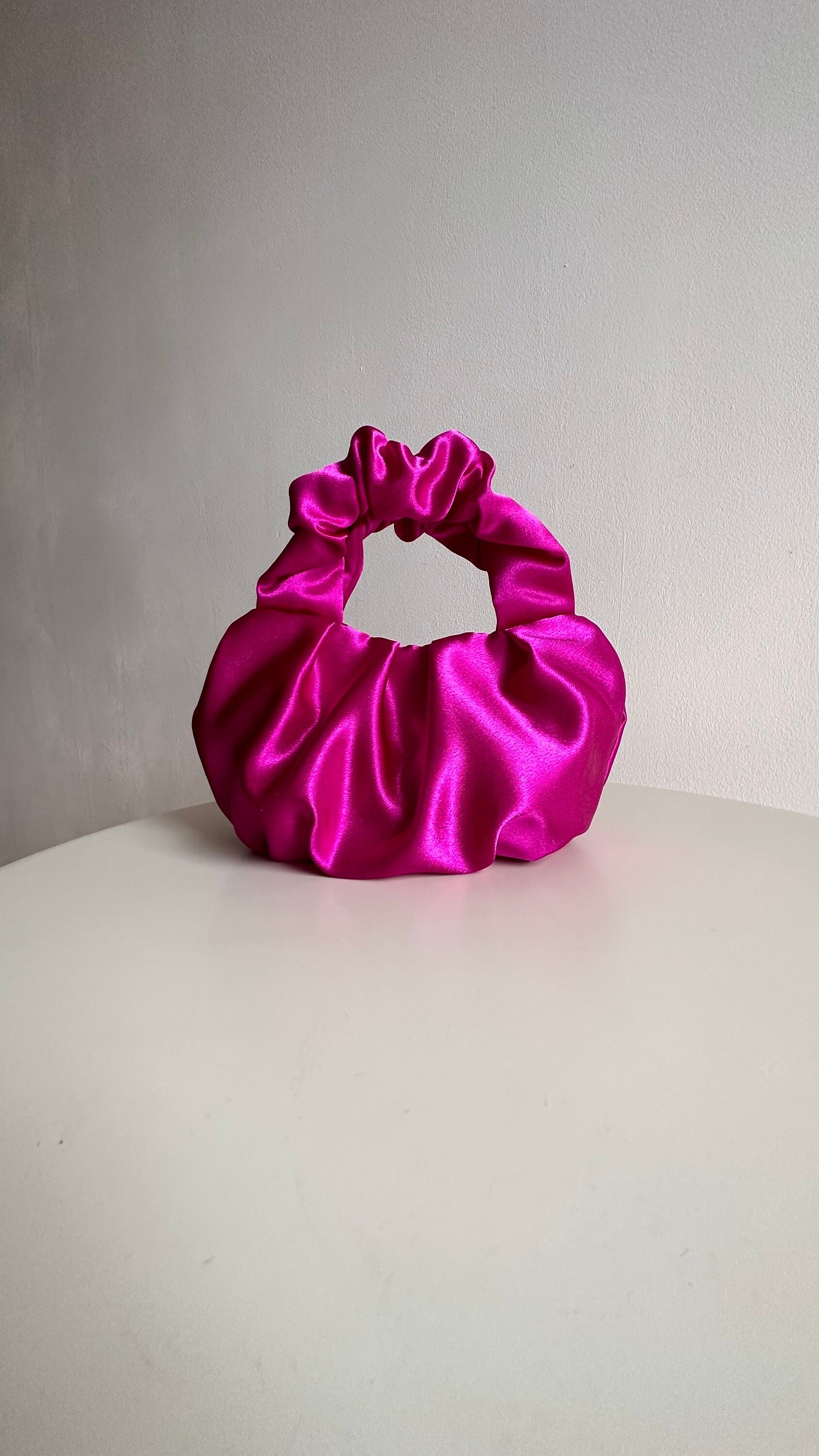 Scrunchie Satin Small Evening Bag | +25 Colors |wedding Bag