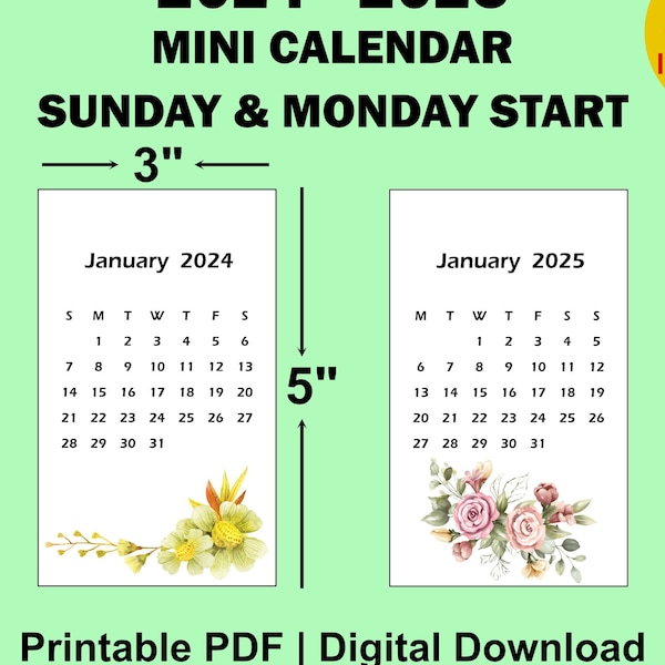 3x5 Mini Planner Etsy