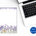 Lavender Stationery Printable, Floral Stationery PDF, Letter Writing ...