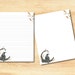 Printable Black Crow Stationery, Letter Writing Paper, Lined and ...