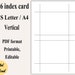 Printable 4x6 Index Cards, Editable Index Card, Blank Flashcards ...