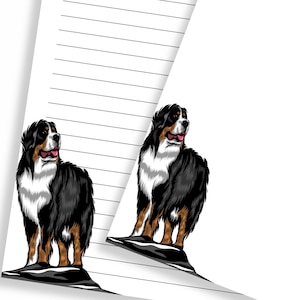 Berner Sennenhund Briefpapier druckbare PDF, Brief Briefpapier, Hund gefüttert und unliniert Papier, Hundeliebhaber Papier, digitaler Download
