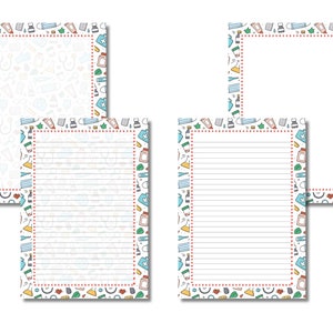 Printable Medical Stationery, Doctor Nurse Journaling Pages Lined & Unlined Paper, Healthcare Worker Writing Paper, Letter A4, PDF JPEG