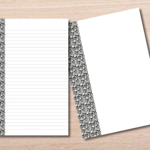 Printable Skull Stationery, Letter Writing Paper, Skeleton Writing Paper, Skull Stationery Set, Goth Stationery, Halloween Skull Paper