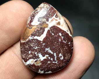 Cobre nativo natural para gemas sueltas, 28 x 21 x 6 mm, 42,10 cts, gema de pera, NC-014