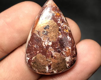 Natuurlijk inheems koper voor losse edelstenen, 31 x 22 x 7 mm, 63,00 ct, peer-edelsteen, NC-010