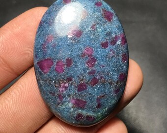 Natural Ruby Kyanite For Loose Gemstone, 43x31x6mm, 96.00cts, Oval Gemstone, RK-002