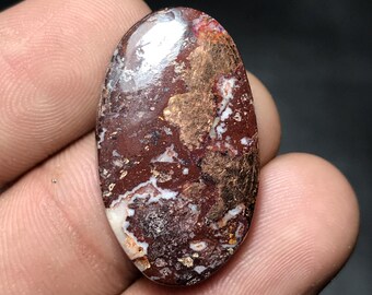 Natural Native Copper For Loose Gemstone, 28x17x5mm, 38.00cts, Oval Gemstone, NC-022