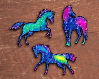 Horse Galaxy Stickers