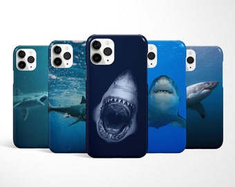 Shark Phone Case, Sea Fish Phone Cover for iPhone 15, 14, 13, 12, 11 Pro, Samsung Galaxy S23, Note 20, Ocean Marine Life Google Pixel Case