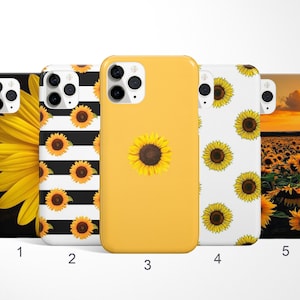 Sunflower Phone Case Floral Case for iPhone 16, 15, 14 Pro Max, Samsung Galaxy S25, S24, Note20, Flower Google Pixel Case, Spring Phone Case