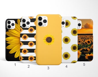 Sunflower Phone Case Floral Case for iPhone 16, 15, 14 Pro Max, Samsung Galaxy S25, S24, Note20, Flower Google Pixel Case, Spring Phone Case
