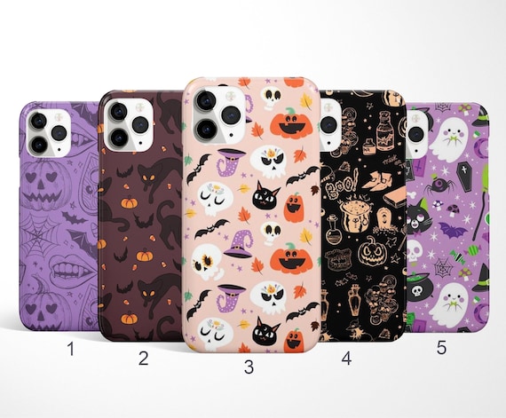 Halloween Phone Case, Jack o Lantern Phone Cover, Spooky Samsung S25 Case, Cat iPhone 16 Pro Case, Kawaii Case, Anime Google Pixel 9 Case