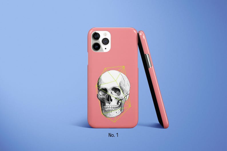 Skull Phone Case, Aesthetic iPhone 17, 16, 15, 14 Pro Case, Skeleton Samsung Galaxy S25, S24, S23 Fe Case, Gothic, Scary Google Pixel Cover image 2