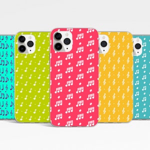 Music Notes Phone Case, Musician Phone Case, Musical Phone Cover for iPhone 16, 15, 14 Pro, Samsung Galaxy S25, S24, S23 FE, Google 9 Pixel
