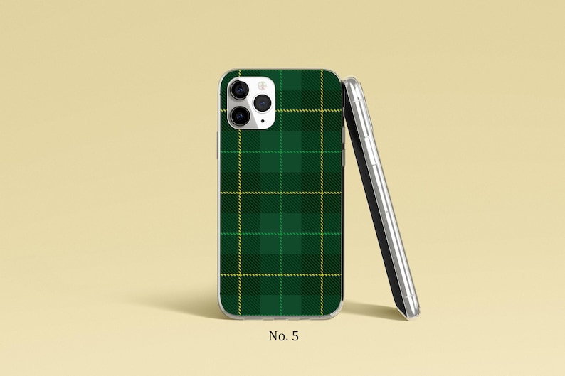 Geruit telefoonhoesje, telefoonhoesje tartan stof, iPhone 17, 16, 15, 14 Pro Max, trendy Google Pixel-hoesje, Samsung Galaxy S25 Ultra, S24, S23-hoesje afbeelding 6
