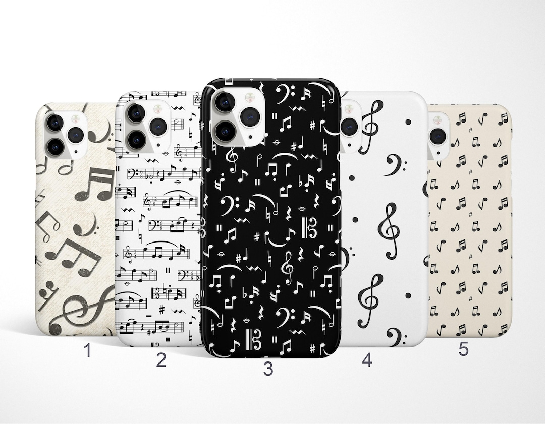 Phone Back Cover Notes Music Notes Phone Case Musician Phone Case, Musical iPhone 17, 16, 15 ...