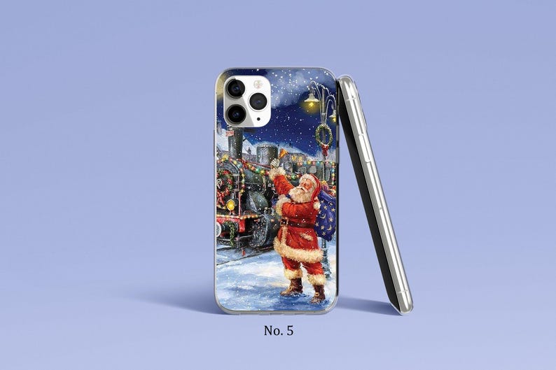 Santa Phone Case Xmas Phone Cover, iPhone 17, 16, 15, 14 Pro Max, Samsung Galaxy S25, S24 Case, Xmas Google Pixel Case, Festive Phone Case image 6